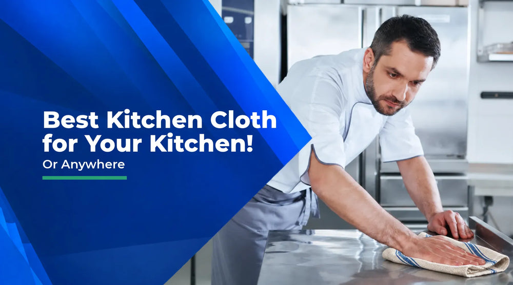 Kitchen cleaning cloths, terry kitchen towels and microfiber cloths for everyday wiping and drying