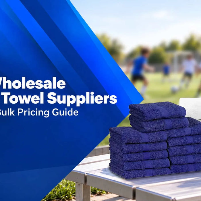 Workout towels and clean towel supplies in a gym fitness setting