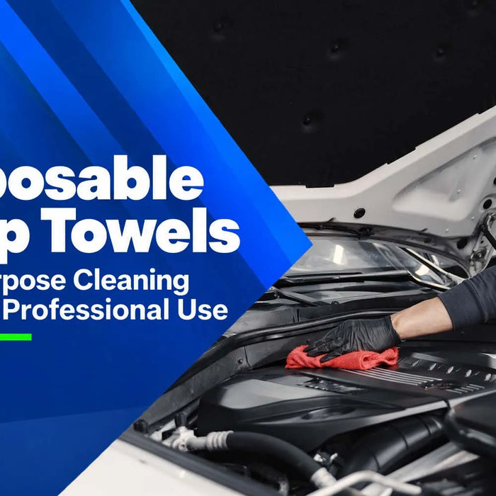 Disposable shop towels for industrial, automotive and professional cleaning