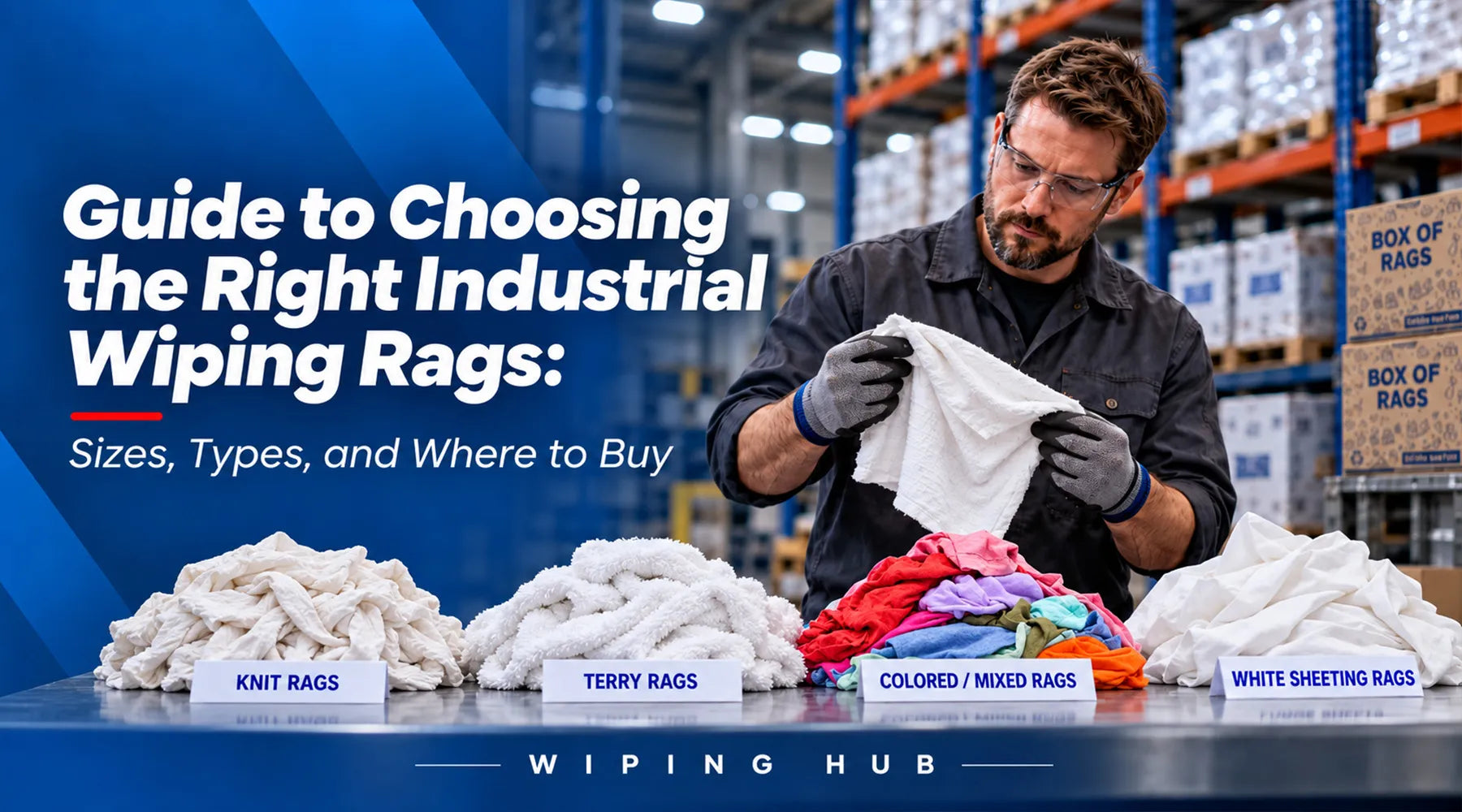Guide to Choosing the Right Industrial Wiping Rags: Sizes, Types, and Where to Buy