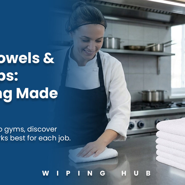 Hand Towels & Bar Mops: Versatile Cleaning Tools for Industrial Kitchens, Hotels & Gyms