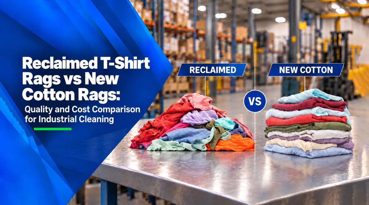 reclaimed t shirt rags vs new cotton rags buying guide
