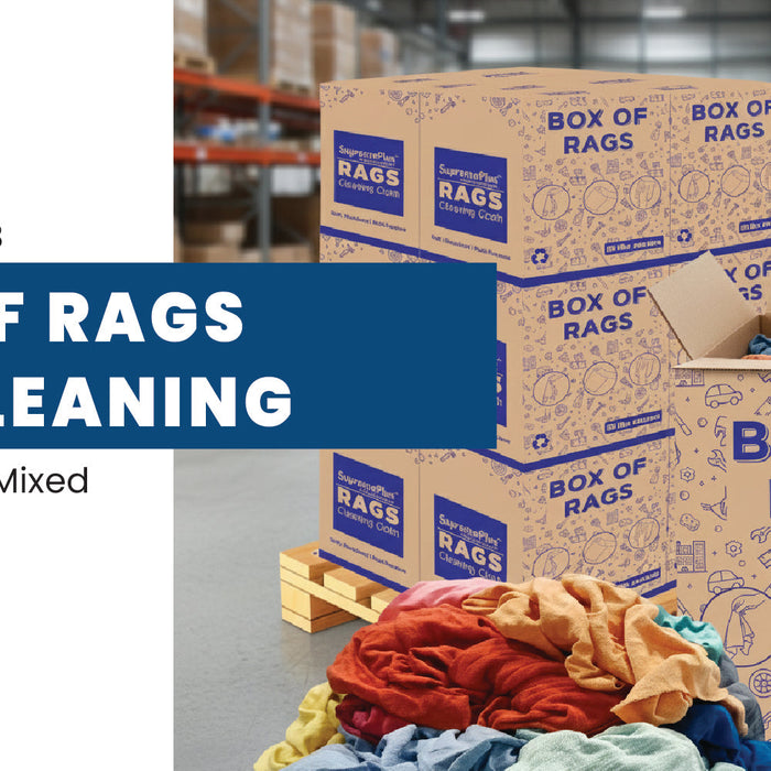 Box of Rags for Cleaning–High-Quality Mixed Wiping Cloths