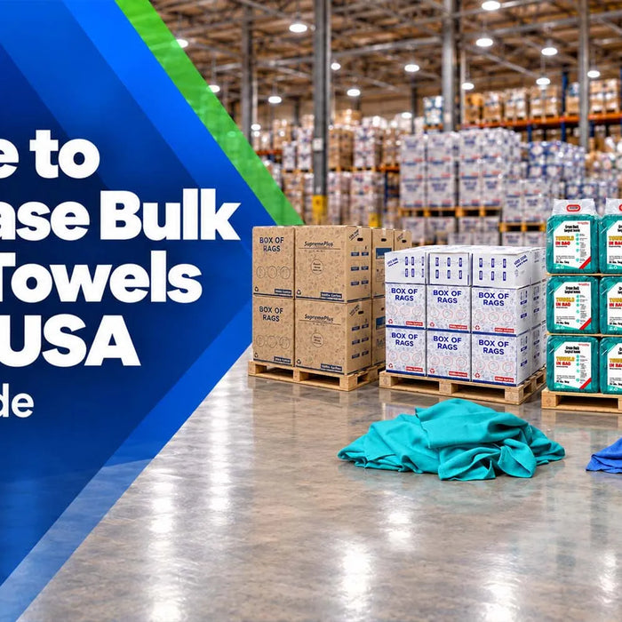 Bulk Huck towels in the USA for wholesale cleaning and industrial use