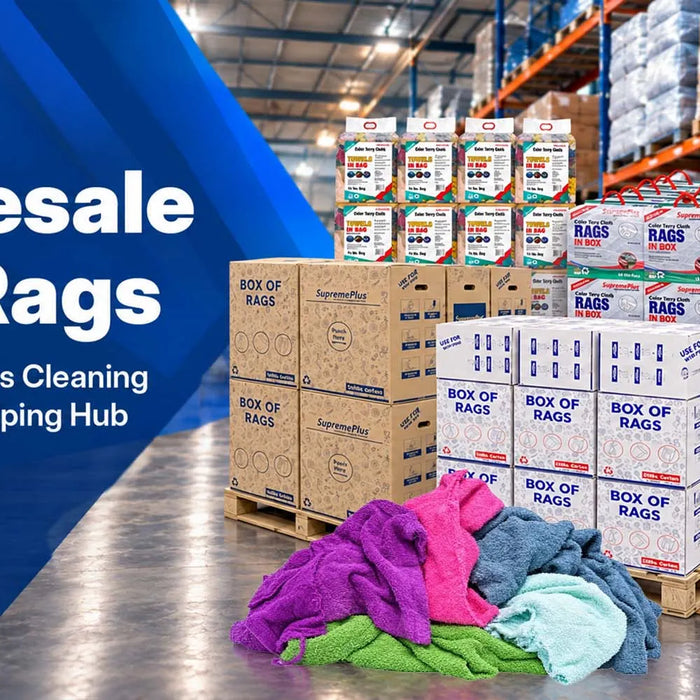 Wholesale Bulk Rags and Affordable Wipers Cleaning Supplies from Wiping Hub
