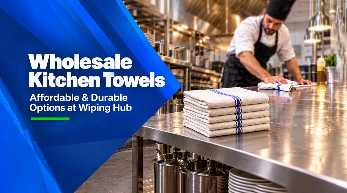 Wholesale kitchen towels including white terry towels, bar mop towels and microfiber cleaning towels