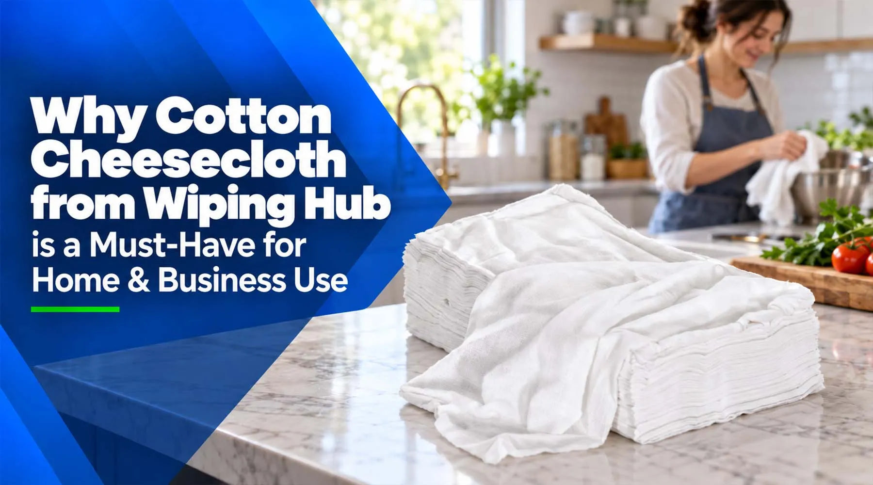 Cotton cheesecloth for cooking, straining, polishing and everyday cleaning