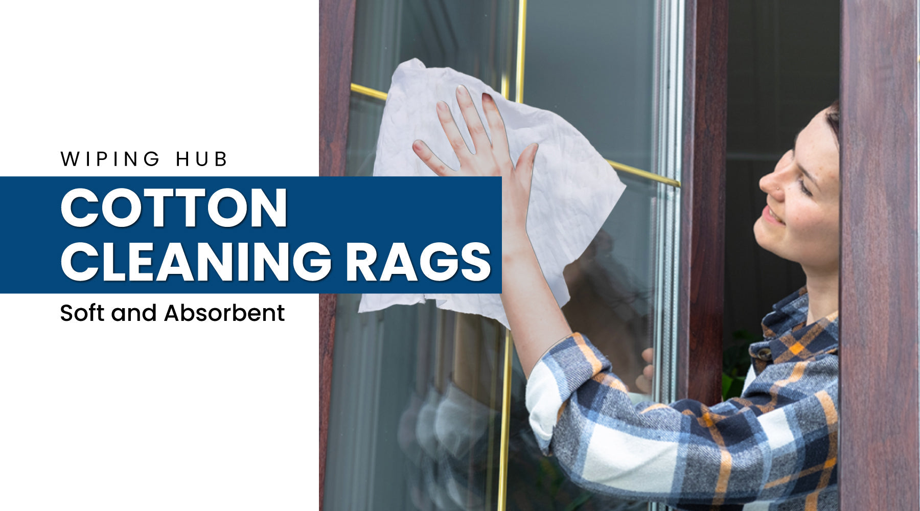 White Knit T-Shirt Cotton Cleaning Rags Soft & Absorbent Options by Wiping Hub