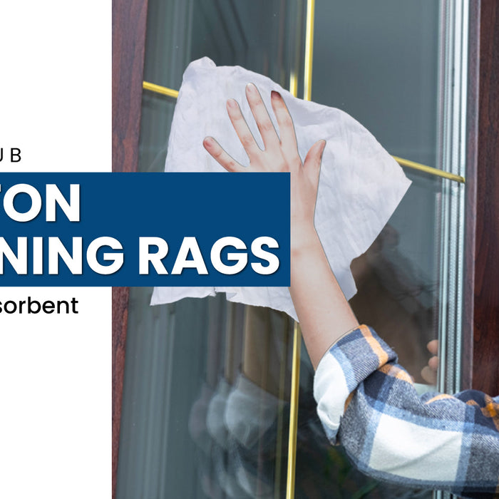 White Knit T-Shirt Cotton Cleaning Rags Soft & Absorbent Options by Wiping Hub