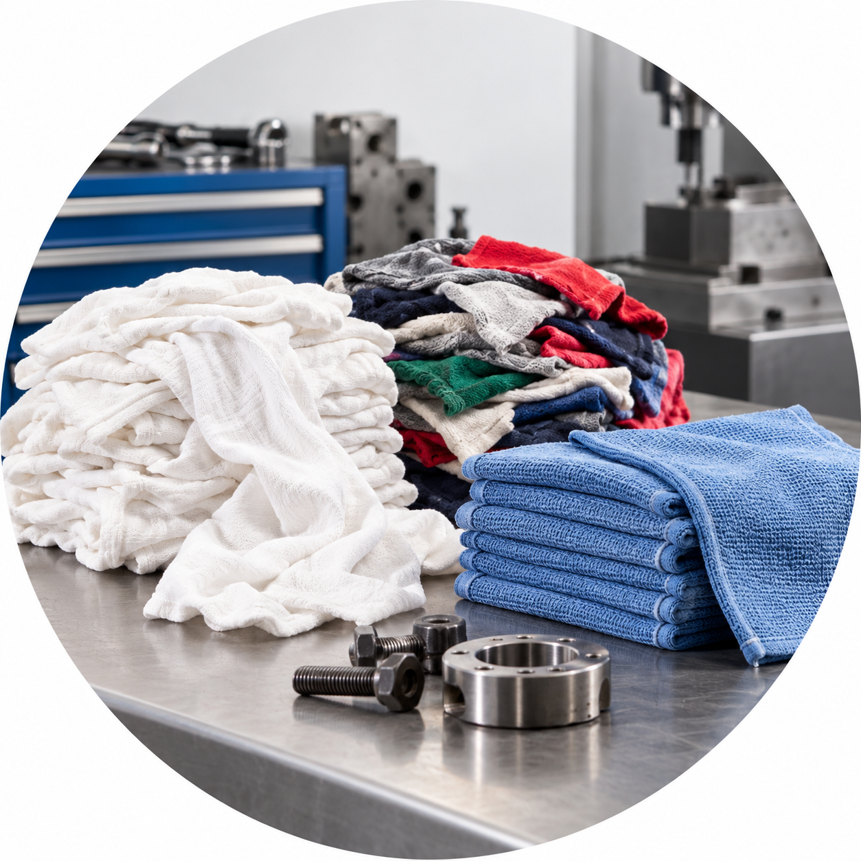 Manufacturing industrial wiping rags
