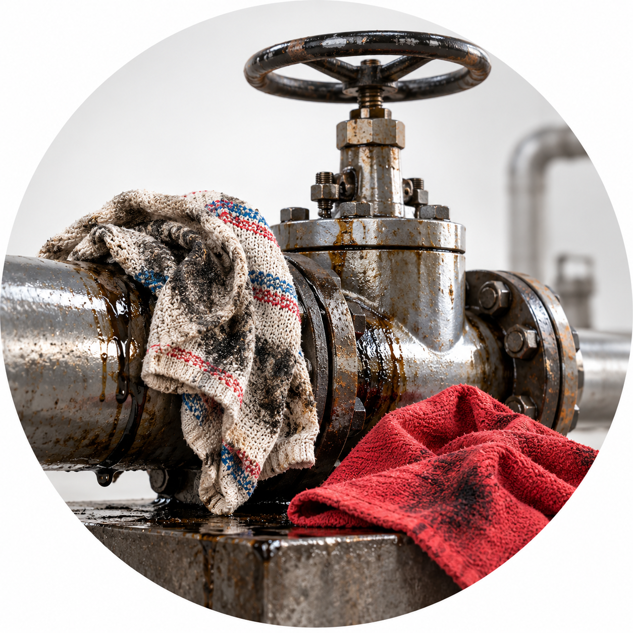 Oil and Gas industrial wiping rags