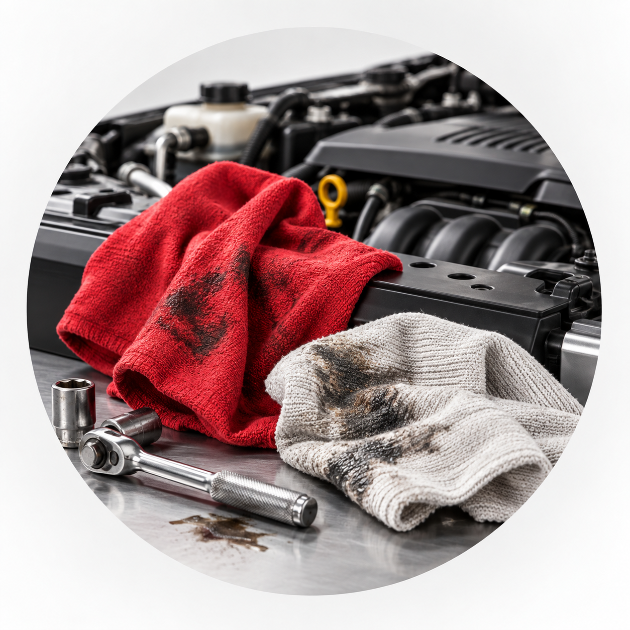 Auto and Marine workshop wiping rags