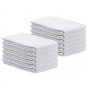 12 pieces white huck towels 15x27 lint free absorbent cleaning cloth pack