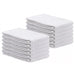 12 pieces white huck towels 15x27 lint free absorbent cleaning cloth pack