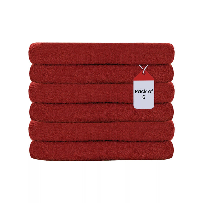 Premium Red Hand Towels - 16" x 27"