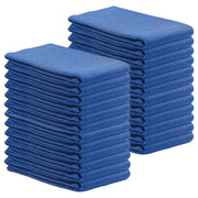 Bulk pack blue huck cleaning towels 100 count absorbent lint free cloth