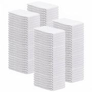 100 pieces white huck towels 15x27 lint free absorbent cleaning cloth bulk