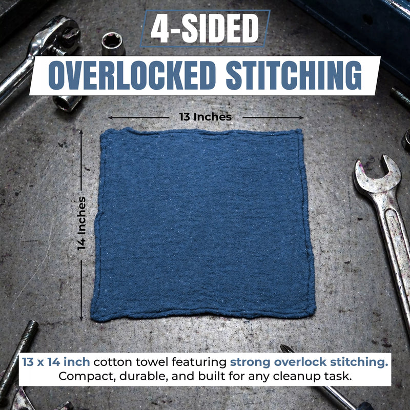 Blue Shop Towels - 13 x 14 Buy Bulk in Wholesale