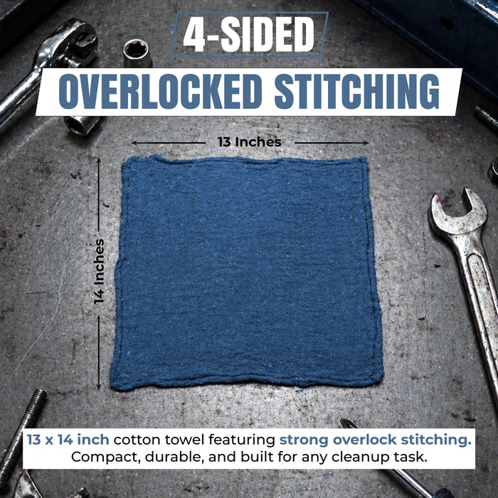 Blue Shop Towels - 13 x 14 Buy Bulk in Wholesale