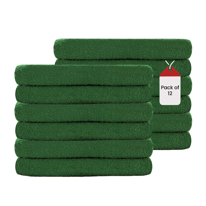 Premium Green Hand Towels - 16" x 27"