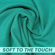Lint free green huck towels for mirror window and surface cleaning