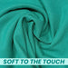 Lint free green huck towels for mirror window and surface cleaning