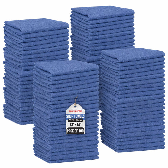 Blue Shop Towels - 13 x 14 Buy Bulk in Wholesale