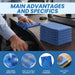 Soft absorbent blue huck towel fabric lint free cleaning cloth