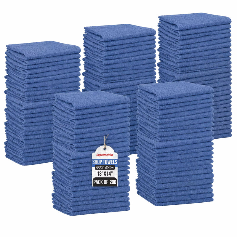 Blue Shop Towels - 13 x 14 Buy Bulk in Wholesale