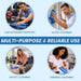 Absorbent blue huck cleaning towels for streak free glass cleaning