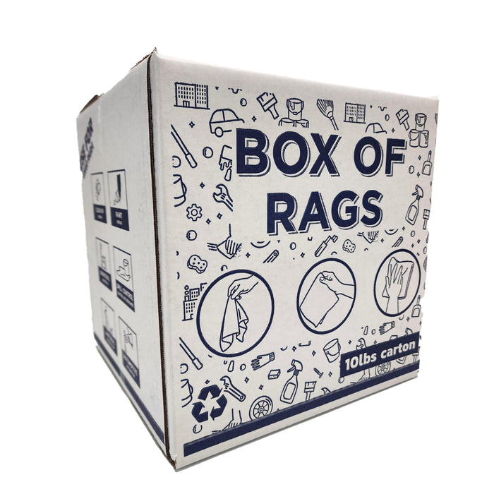 New White Terry Towels Rags – 10 lbs. Box