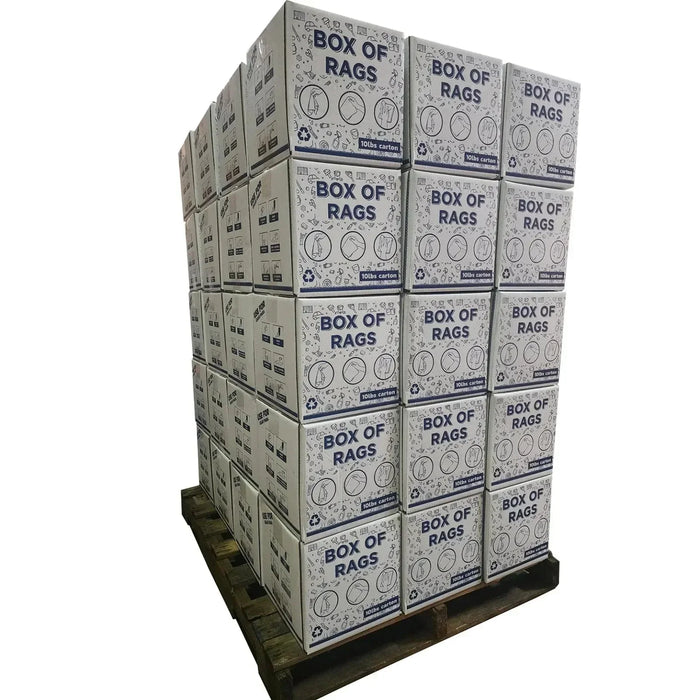 New White Heavyweight Cotton Rags - Wiping Hub