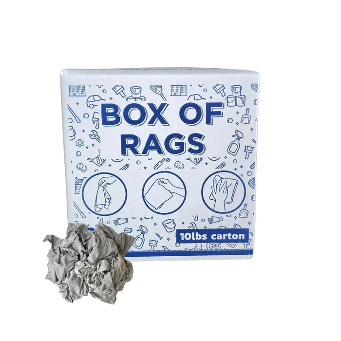 Recycled Gray Knit T-Shirt Cleaning Rags - Bulk Buy - Wiping Hub