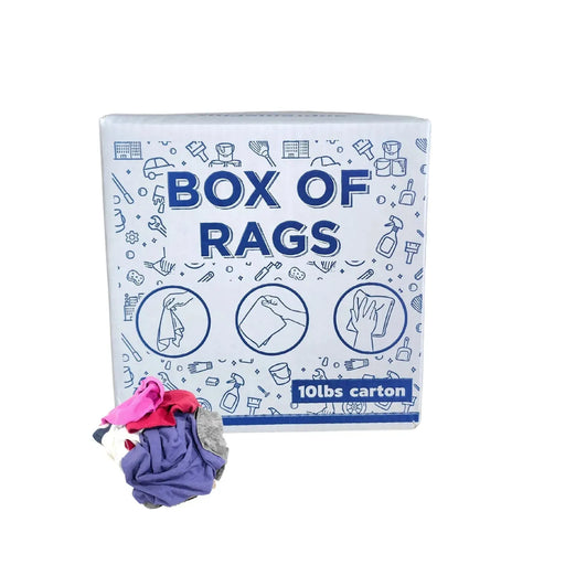 Recycled Color Linen Mixed Material Cleaning Rags 720 lbs. Pallet - 72 x 10 lbs. Boxes - Wiping Hub