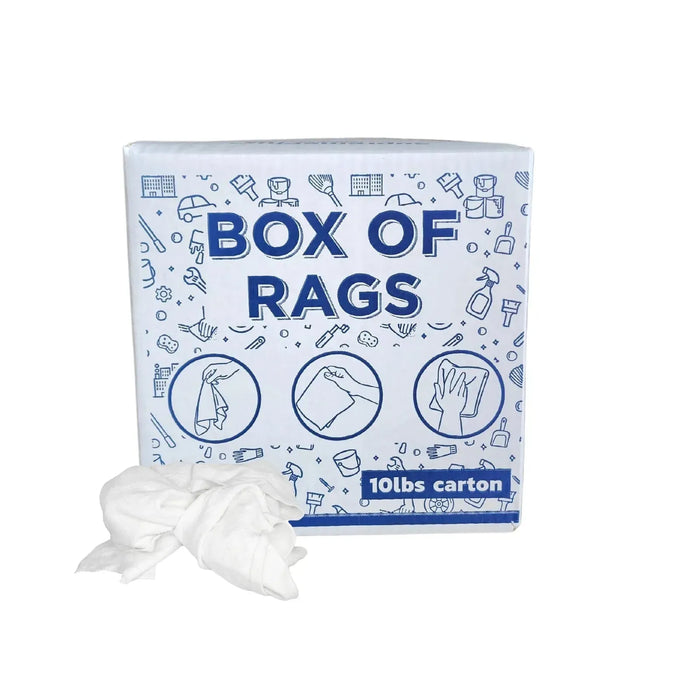 White Sweatshirt Rags - Wiping Hub