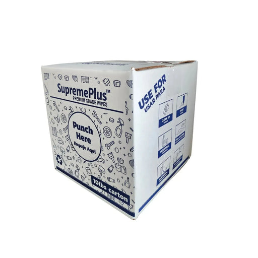 Recycled Color Flannel Cleaning Rags - 10 lbs. Box - Wiping Hub