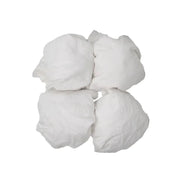 Recycled White Flannel (Polishing) Cleaning Rags - 25 lbs. Box - Wiping Hub