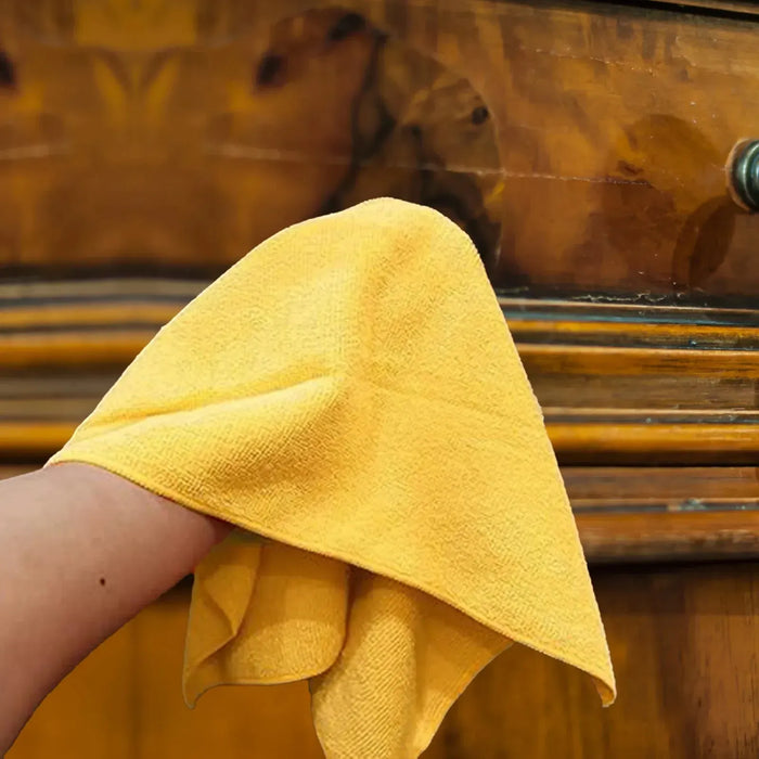 Color Economy Microfiber Towels - Yellow - 16" x 12" - 96 Counts