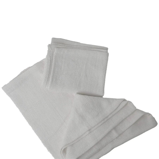 Bulk New White Heavyweight Cotton Rags - 600 lbs. Pallet - 12 x 50 lbs. Boxes - Wiping Hub