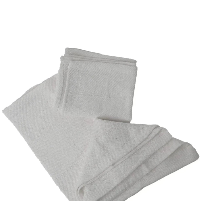 New White Heavyweight Cotton Rags - Wiping Hub