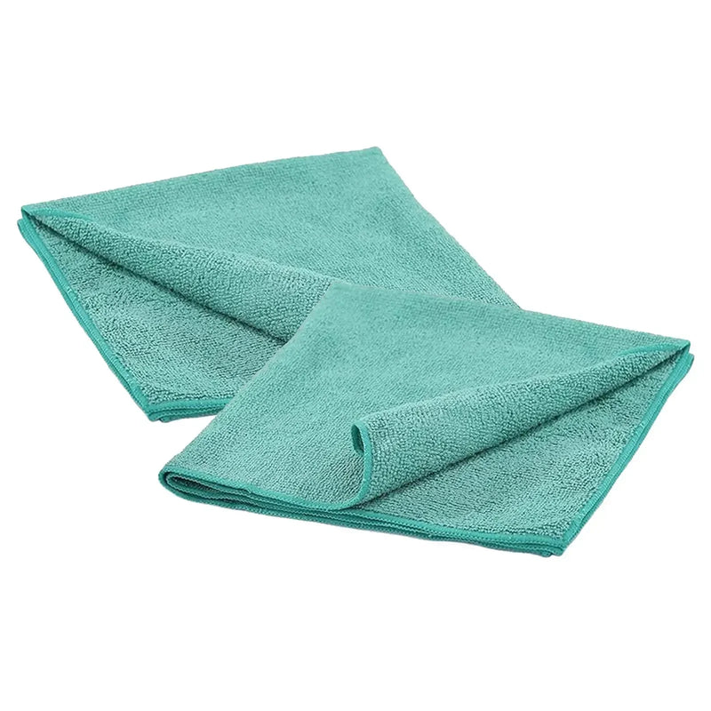 Color Economy Microfiber Towels - Green - 16" x 12" - 96 Counts