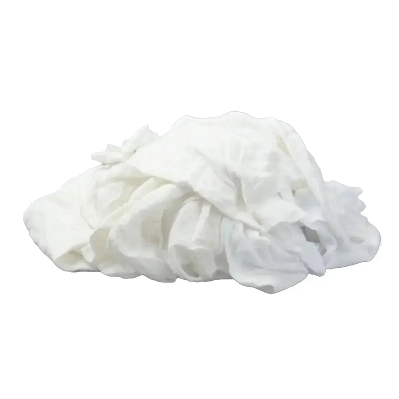 Bulk New White Flannel / Thermal Rags - 600 lbs. Pallet - 12 x 50 lbs. Boxes - Wiping Hub
