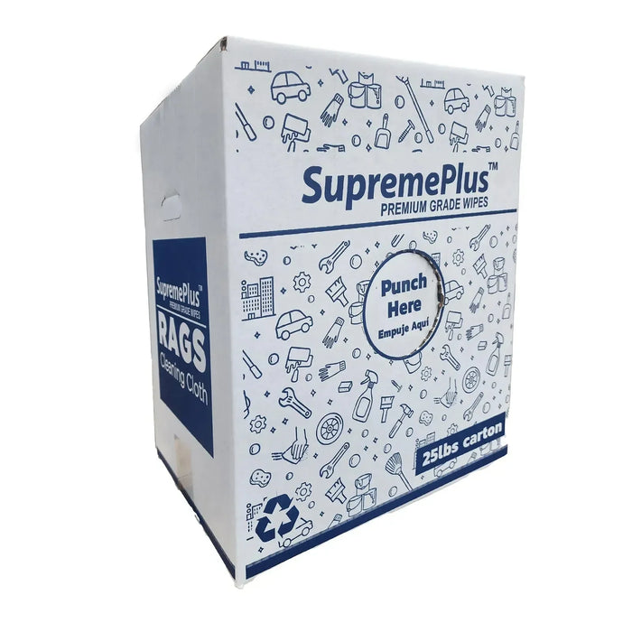 New Multi-Color Heavyweight Thermal Rags – 25 lbs. Box  - Wiping Hub