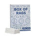 New White Heavyweight Cotton Rags - 25 lbs. Box - Wiping Hub