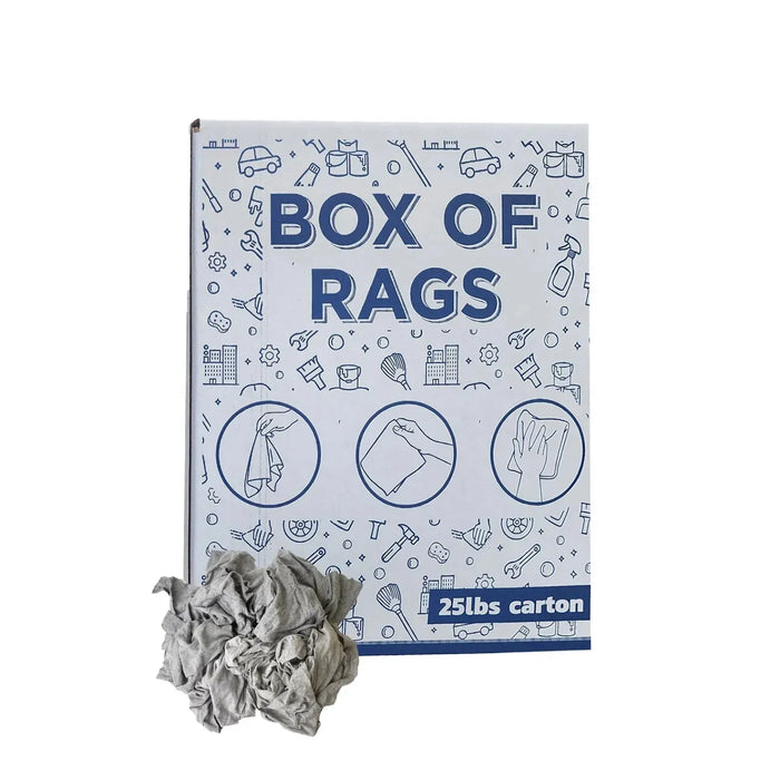 Recycled Gray Knit T-Shirt Cleaning Rags - Bulk Buy - Wiping Hub