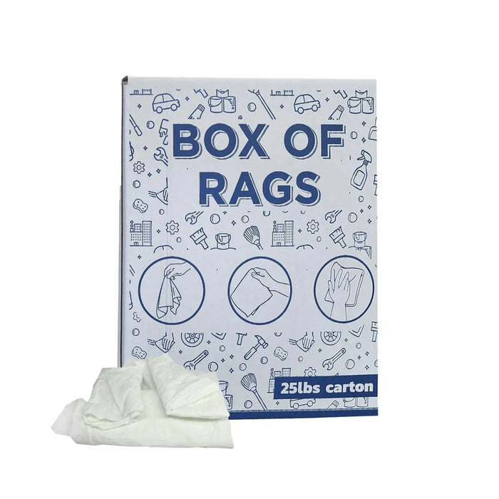 White Sheeting Rags - Wiping Hub