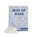 Recycled White Sheeting Cleaning Rags - 675 lbs. Pallet - 27 x 25 lbs. Boxes - Wiping Hub