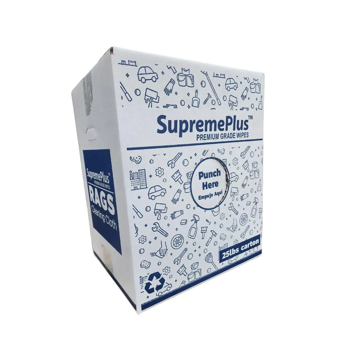 Recycled Color Linen Mixed Material Cleaning Rags 25 lbs. Box - Wiping Hub