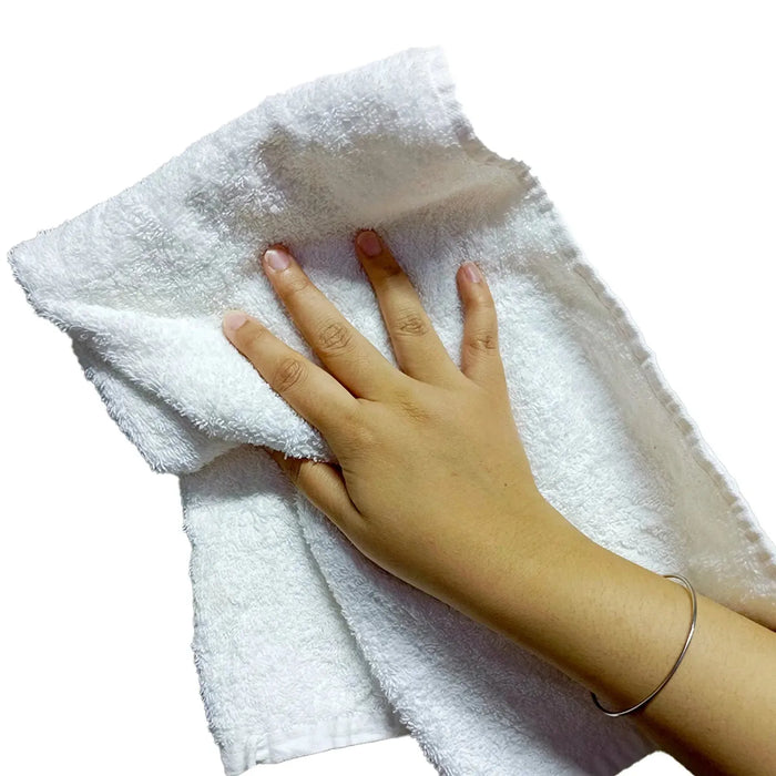 Bulk Full Size White Cleaning Towels - 20" x 40" - 960 lbs. Pallet - 96 x 10 lbs. Bags