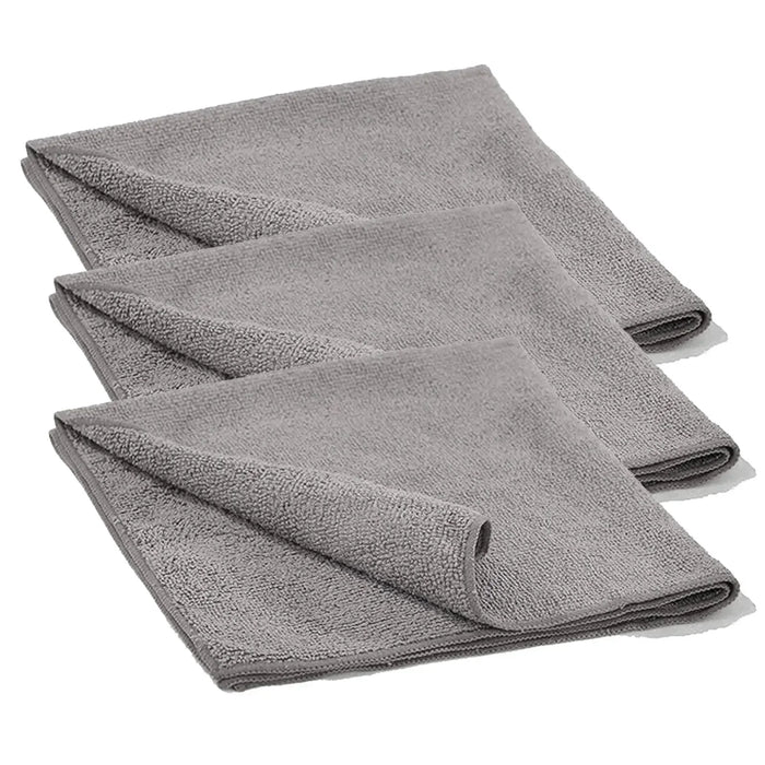 Color Microfiber Hand Towels - Gray - 24" x 16" - 24 Counts